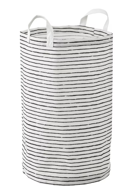 KLUNKA Laundry bag, white/black, 60 l