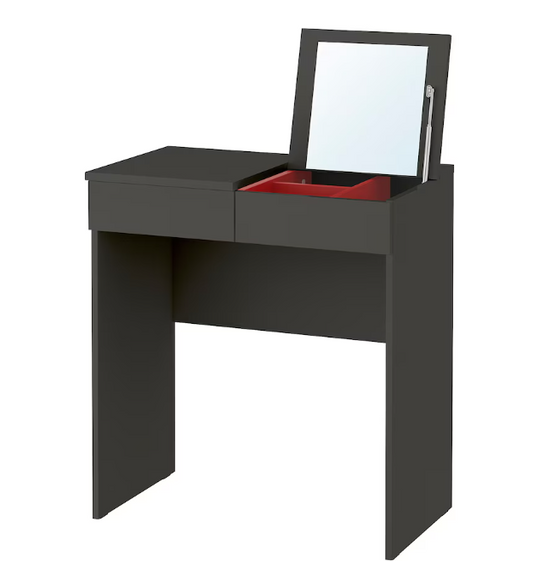 BRIMNES Dressing table, grey, 70x42 cm