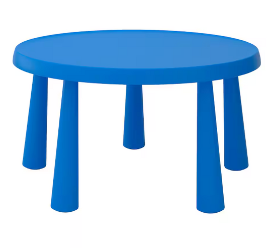 MAMMUT Children's table, in/outdoor blue, 85 cm