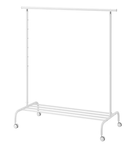 RIGGA Clothes rack, white