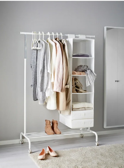 RIGGA Clothes rack, white