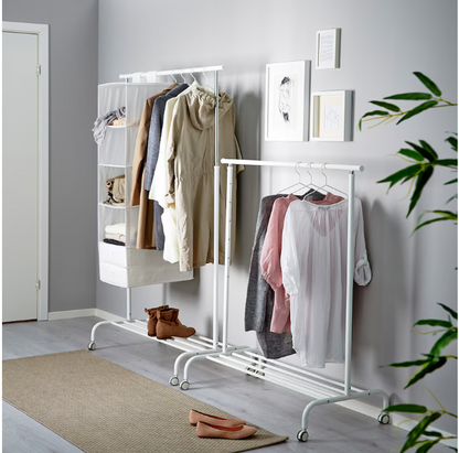 RIGGA Clothes rack, white