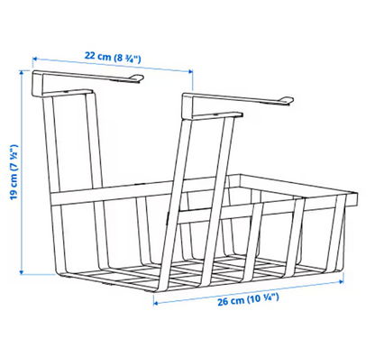 PÅLYCKE Clip-on basket, 22x26x19 cm