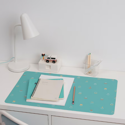 BÖNSYRSA Desk pad, turquoise, 60x37 cm