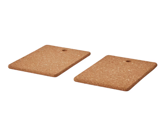 HEAT Pot stand, cork, 23x17 cm set of 2