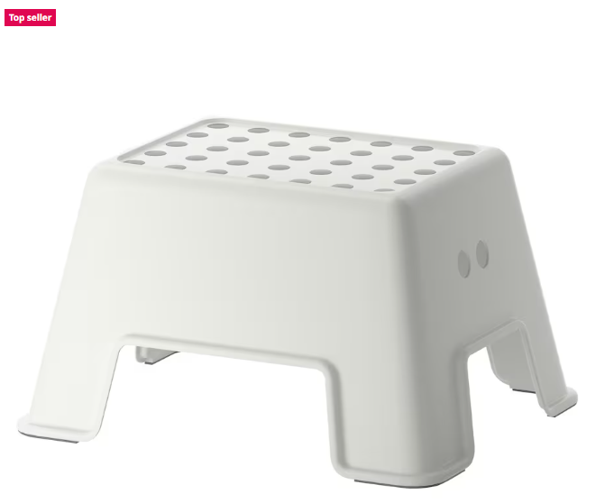 BOLMEN Step stool, white