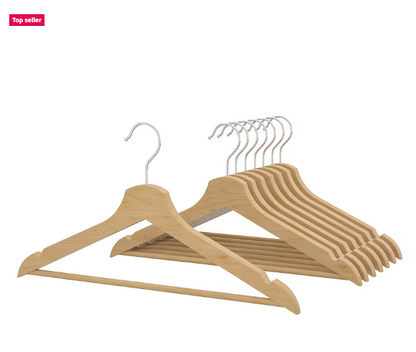 BUMERANG Hanger, natural (Set of 8)