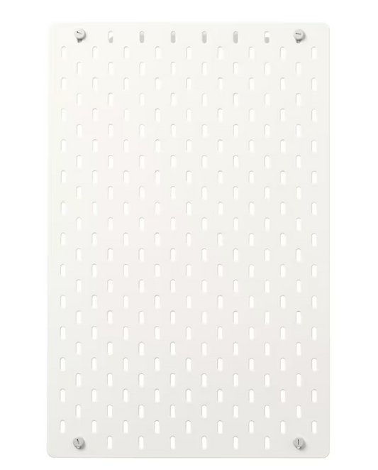 Pegboard, white, 36x56 cm
