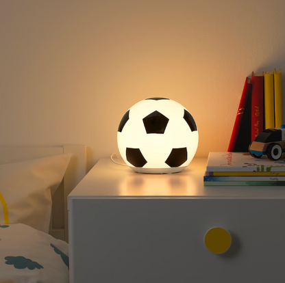 ÄNGARNA LED table lamp, football pattern