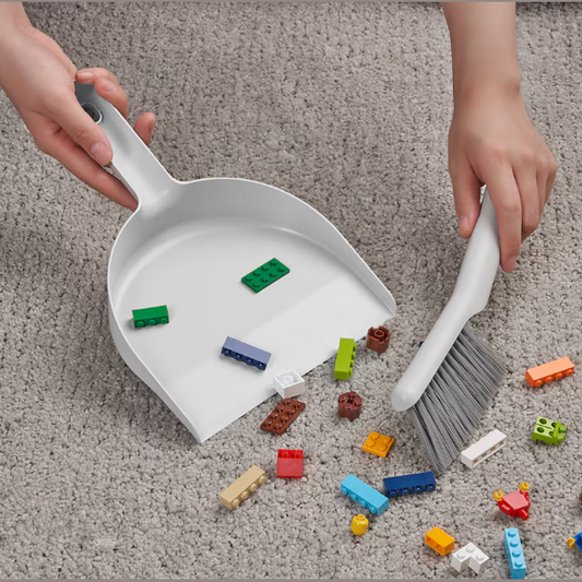 IKEA Dust pan and brush, grey