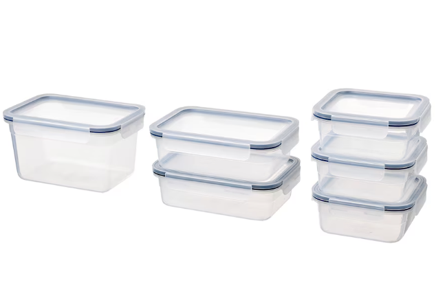 IKEA 365+ Food container with lid, set of 6, plastic