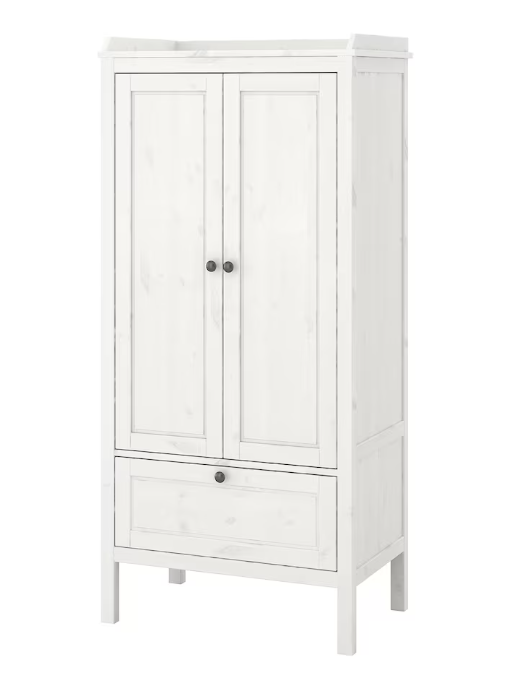 SUNDVIK Wardrobe, white, 80x50x171 cm