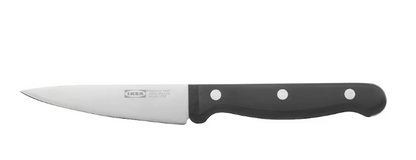 VARDAGEN Paring knife, dark grey, 9 cm