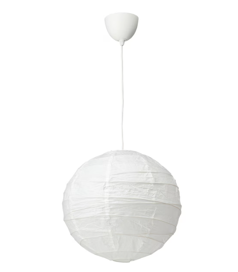 REGOLIT / HEMMA Pendant lamp, white, 45 cm