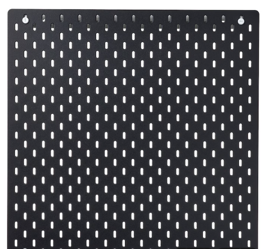 SKÅDIS Pegboard, black, 56x56 cm