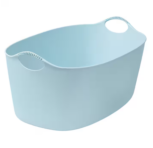 TORKIS Flexi laundry basket, in-/outdoor, pale blue, 35 l