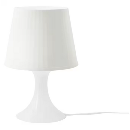 LAMPAN Table lamp, white, 29 cm