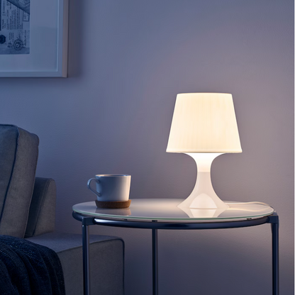 LAMPAN Table lamp, white, 29 cm