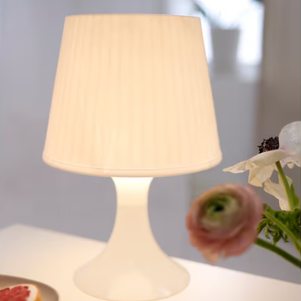 LAMPAN Table lamp, white, 29 cm