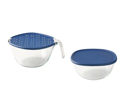 SUMPCYPRESS Bowl with lid, set of 2