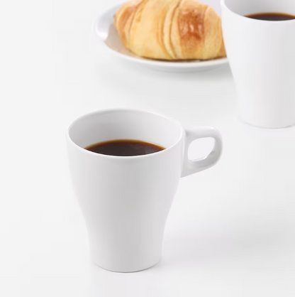 FÄRGRIK Mug, stoneware white, 25 cl