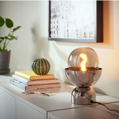 ACKJA Table lamp, nickel-plated