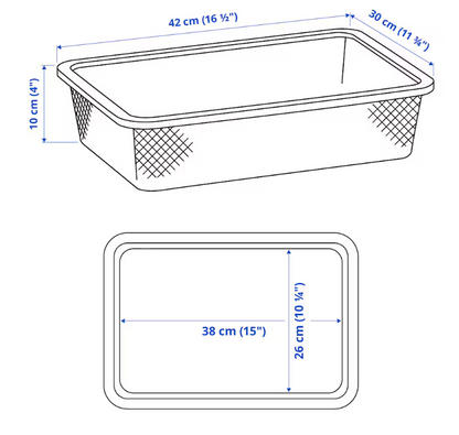 Trofast Mesh box 20x42x10