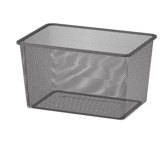 TROFAST Mesh storage box, dark grey, 42x30x23 cm