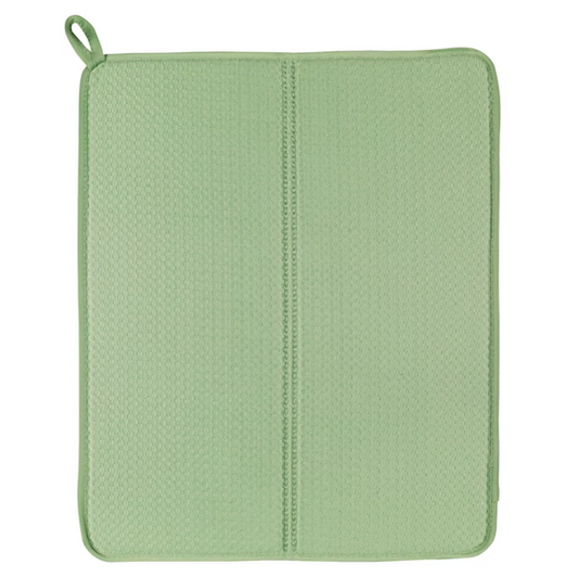 Dish drying mat, green, 44x36 cm