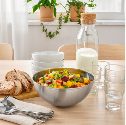Serving bowl, stainless steel, 20 cm