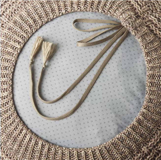 SANDARED Pouffe, beige, 45 cm
