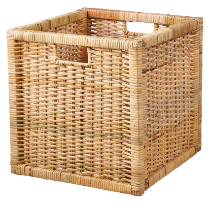 BRANÄS Basket, rattan, 32x34x32 cm