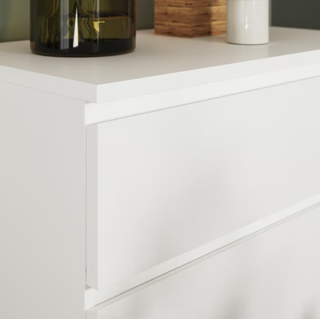 MALM Chest of 4 drawers, white, 80x100 cm