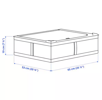 Storage case, white, 65x53x19 cm