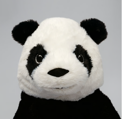IKEA KRAMIG Soft toy, white/black