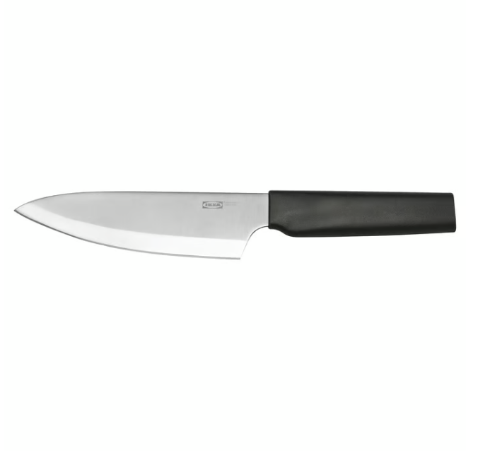IKEA STJÄRNSTÖR Cook's knife, stainless steel/dark grey, 16 cm