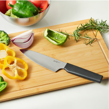 IKEA STJÄRNSTÖR Cook's knife, stainless steel/dark grey, 16 cm