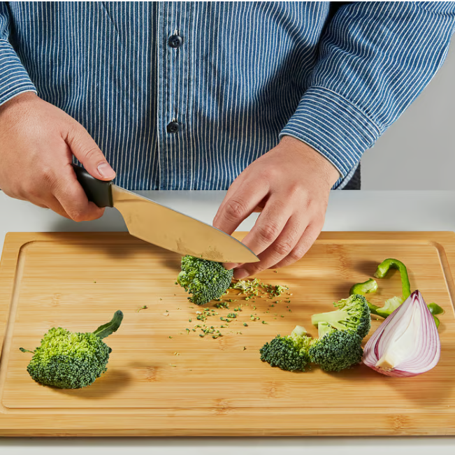 IKEA STJÄRNSTÖR Cook's knife, stainless steel/dark grey, 16 cm