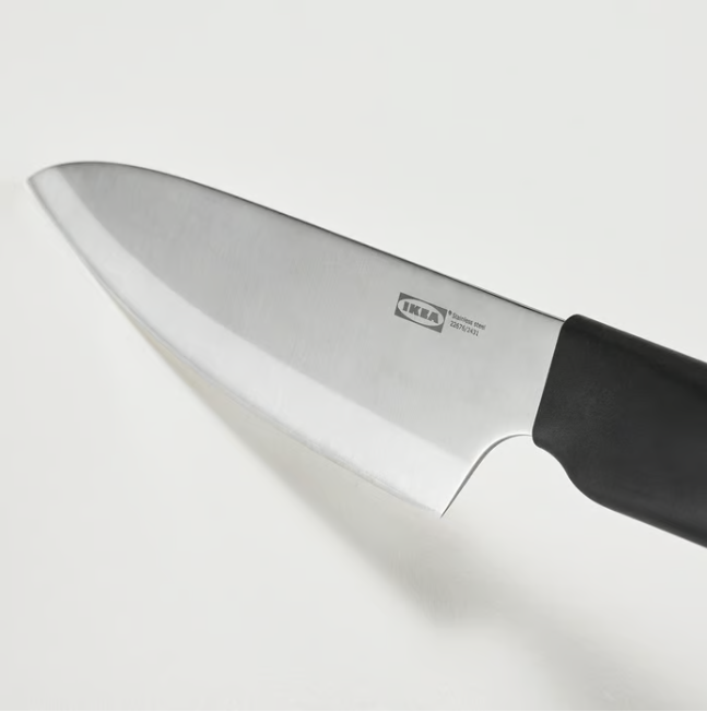 IKEA STJÄRNSTÖR Cook's knife, stainless steel/dark grey, 16 cm