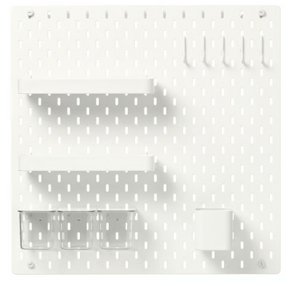 SKÅDIS Pegboard combination, white, 56x56 cm
