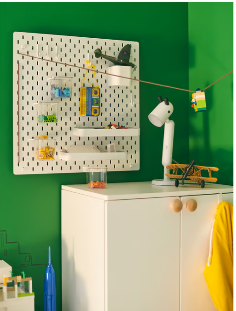 SKÅDIS Pegboard combination, white, 56x56 cm