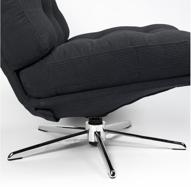 IKEA DYVLINGE Swivel easy chair, Kelinge black
