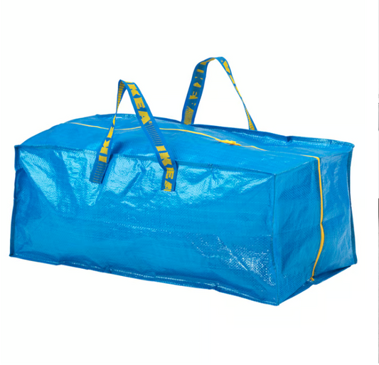 IKEA FRAKTA Trunk for trolley, blue, 73x35x30 cm 76 l