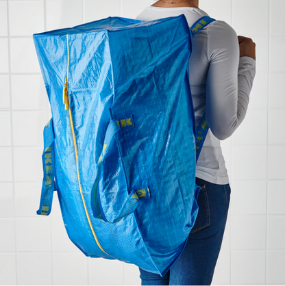 IKEA FRAKTA Trunk for trolley, blue, 73x35x30 cm 76 l