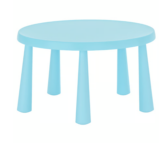 MAMMUT Children's table, in/outdoor/light blue, 85 cm