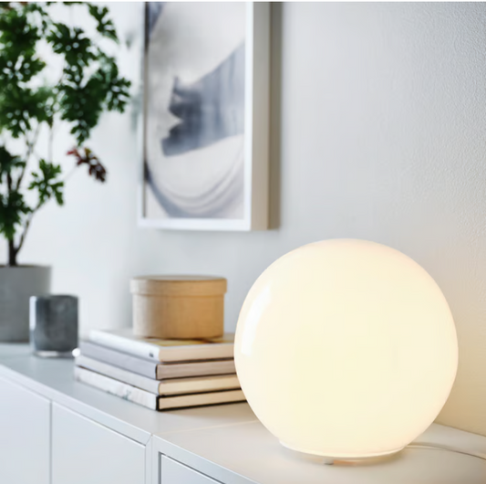 IKEA FADO Table lamp, white, 25 cm
