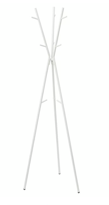 IKEA EKRAR Hat and coat stand, white, 169 cm