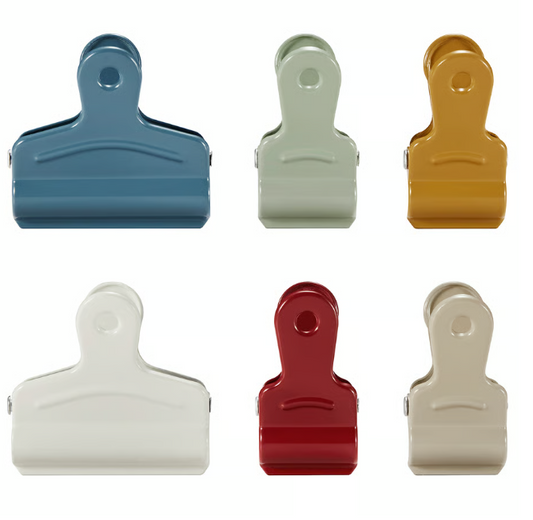 IKEA LJUNGJORDFLY Sealing clip, set of 6, multicolor