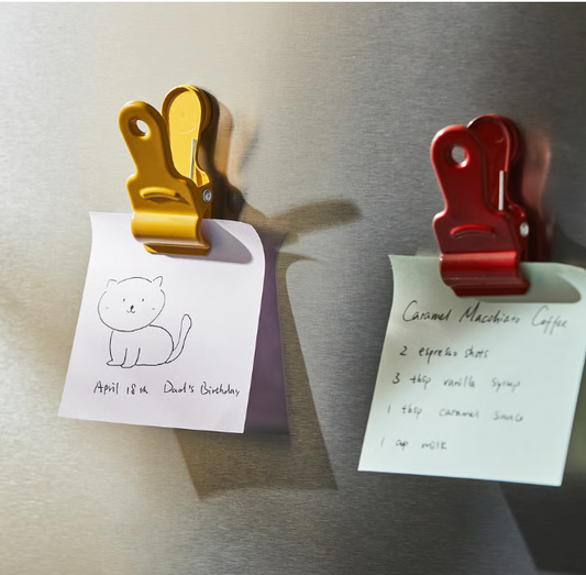 IKEA LJUNGJORDFLY Sealing clip, set of 6, multicolor