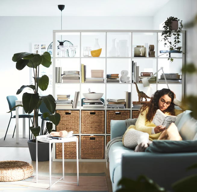 IKEA KALLAX Shelving unit, white, 182x182 cm